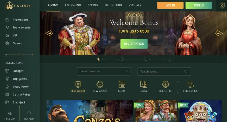 Rishikimi i kazinosë Casinia